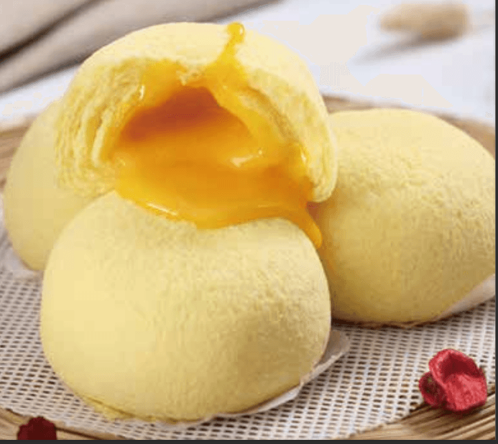 Sponge Salted Egg Yolk Custard Bun