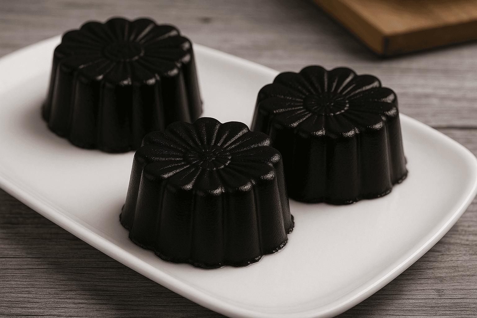 Chrysanthemum-Shaped Sesame Pudding